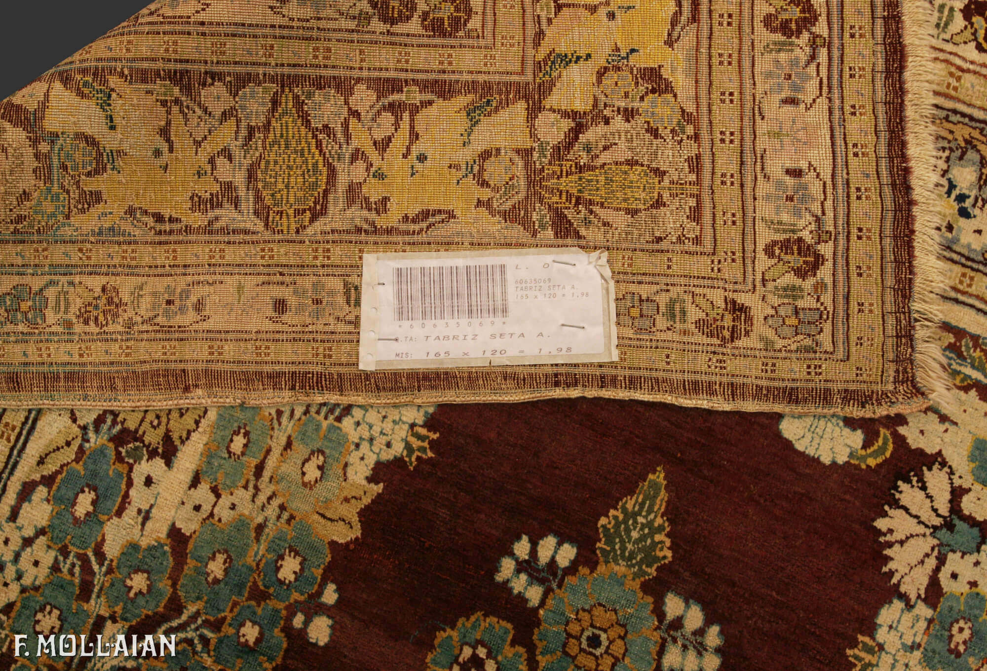 Teppich Persischer Antiker Tabriz Seide n°:60635069